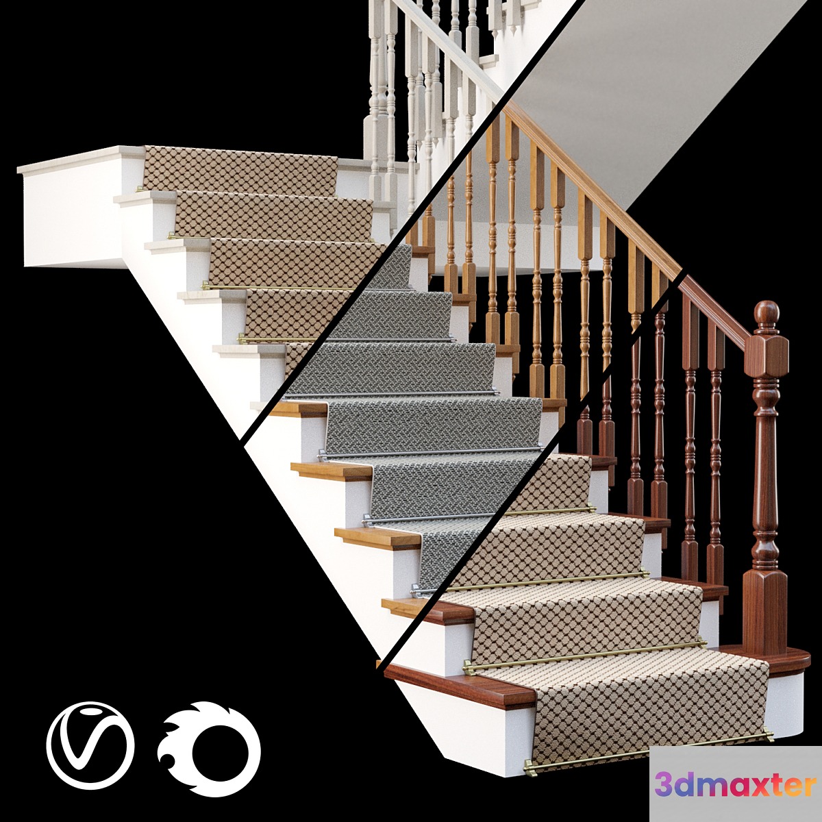staircase 3D Max
