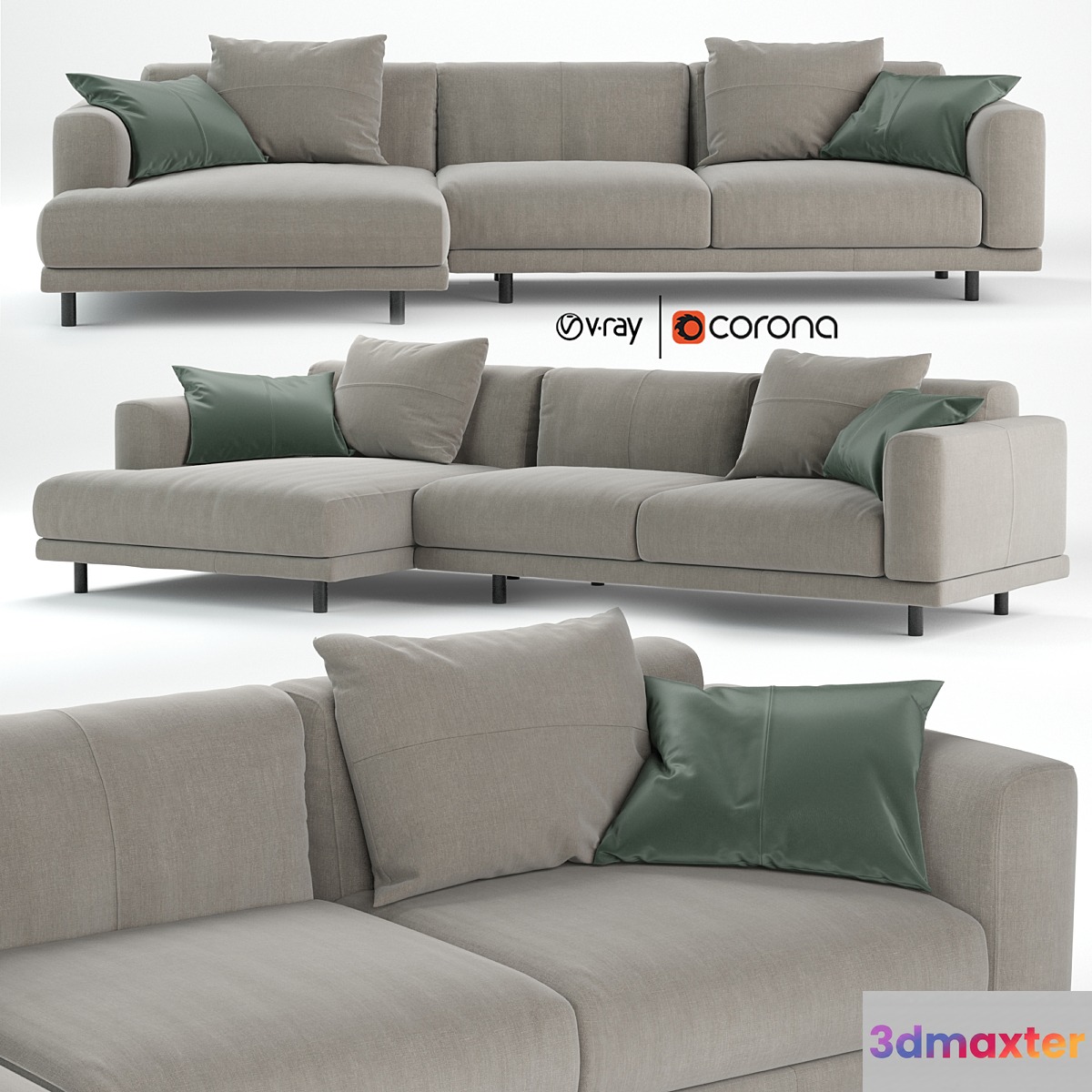 Nevyll sofa by Ditre italia 335x150 cm 3D Max