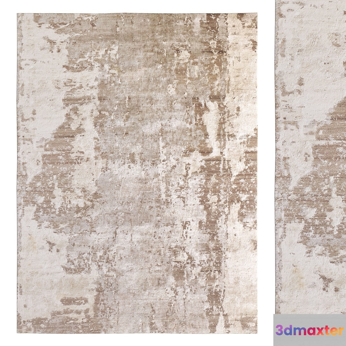 Azore Hand - Knotted silk Rug_657 3D Max