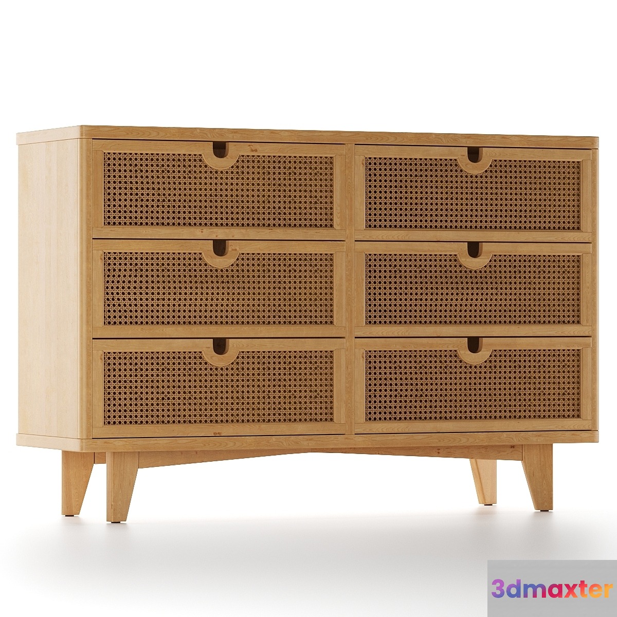 Marte 6-Drawer Dresser 3D Max