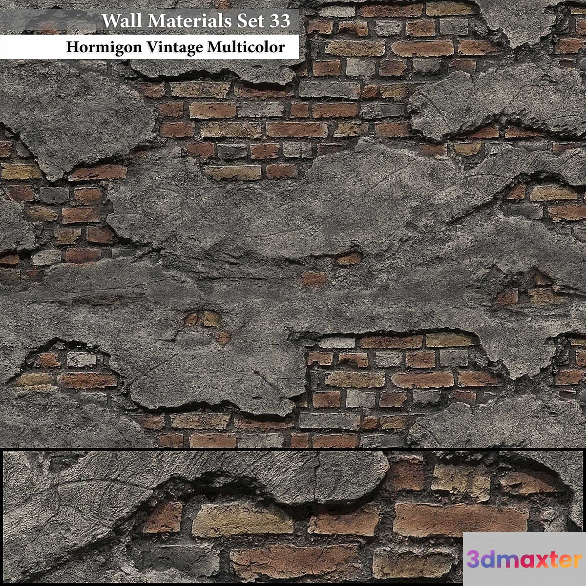 Wall Materials Set 33 3D Max