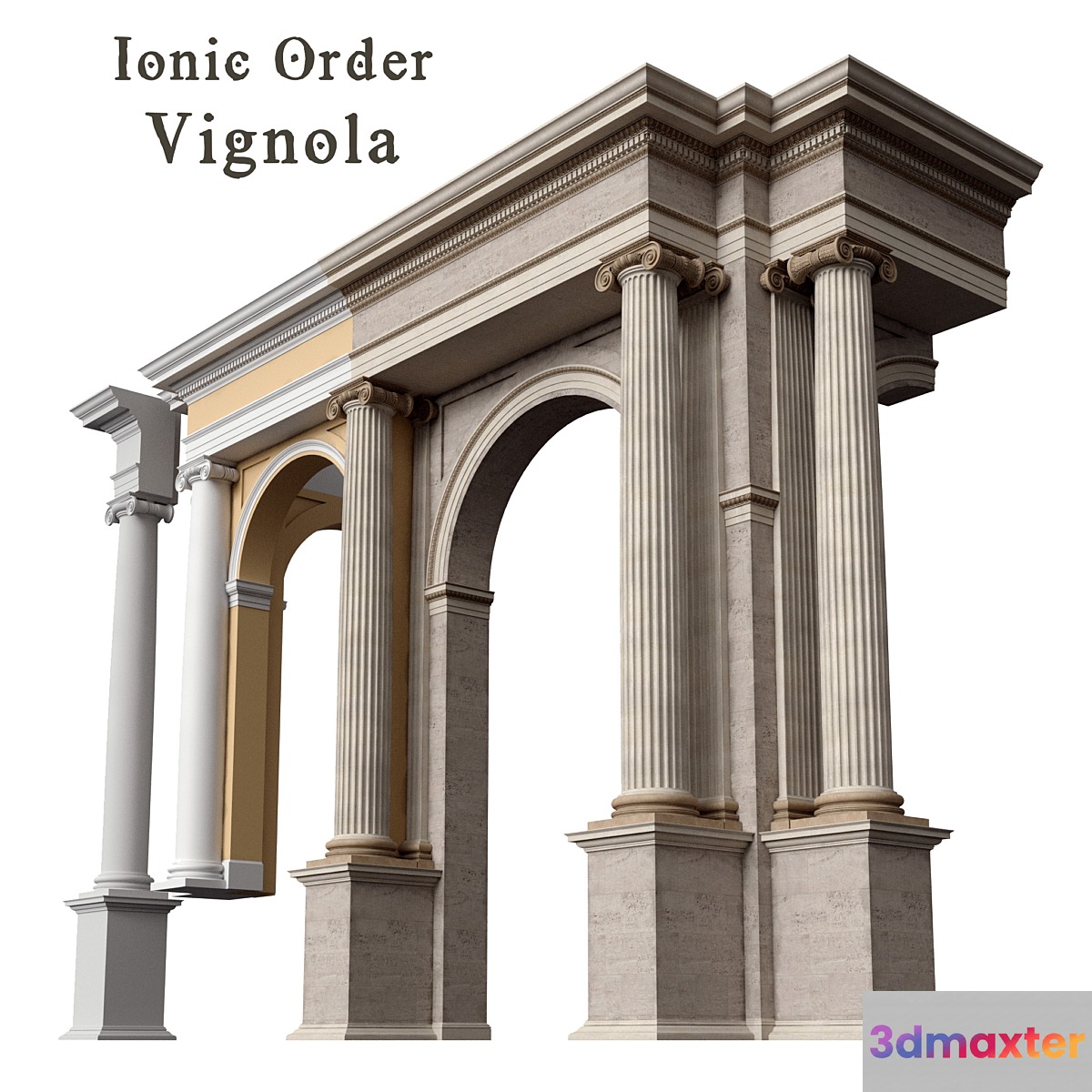 Ionic Order Vignola Column
