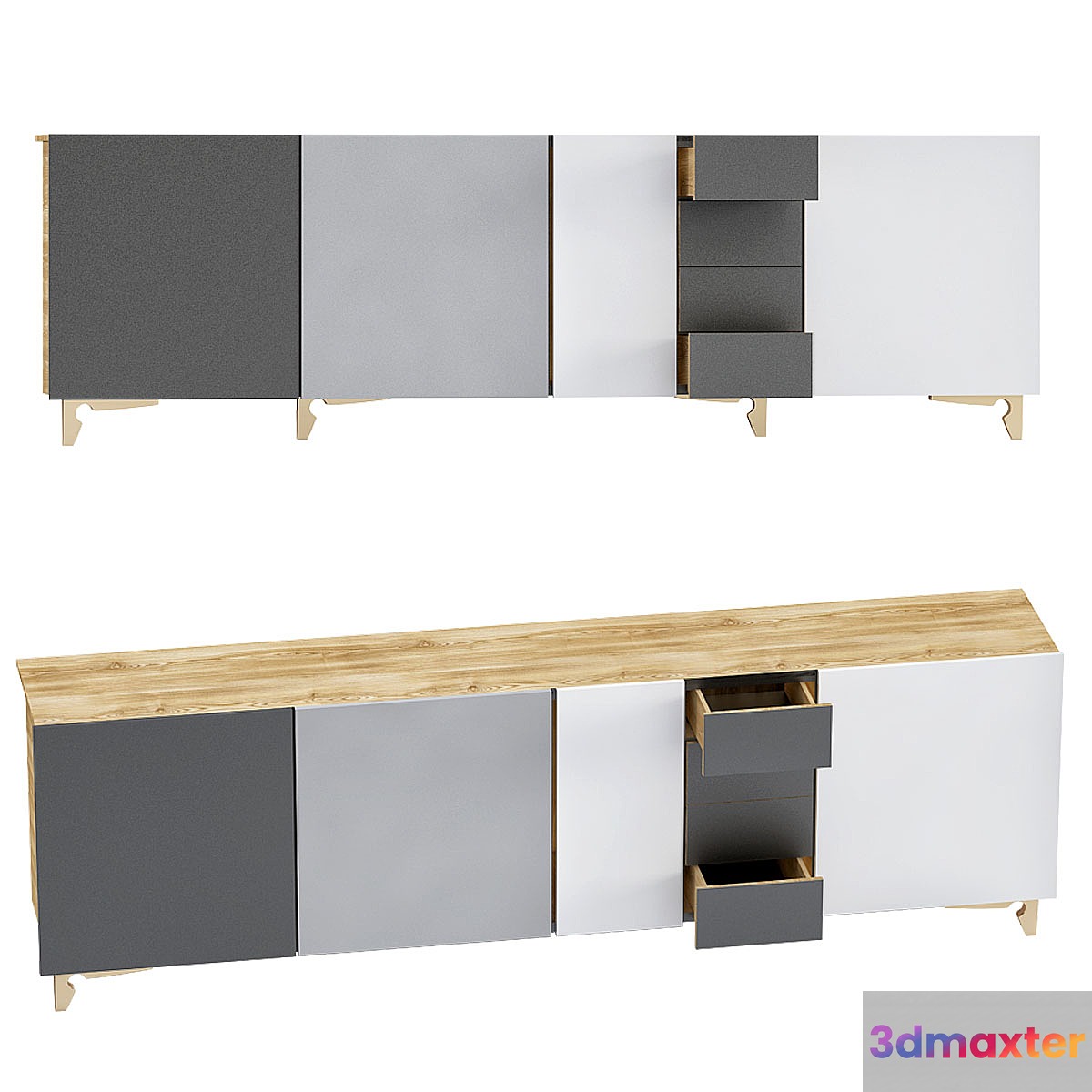 Supergrau Starbuck Sideboard