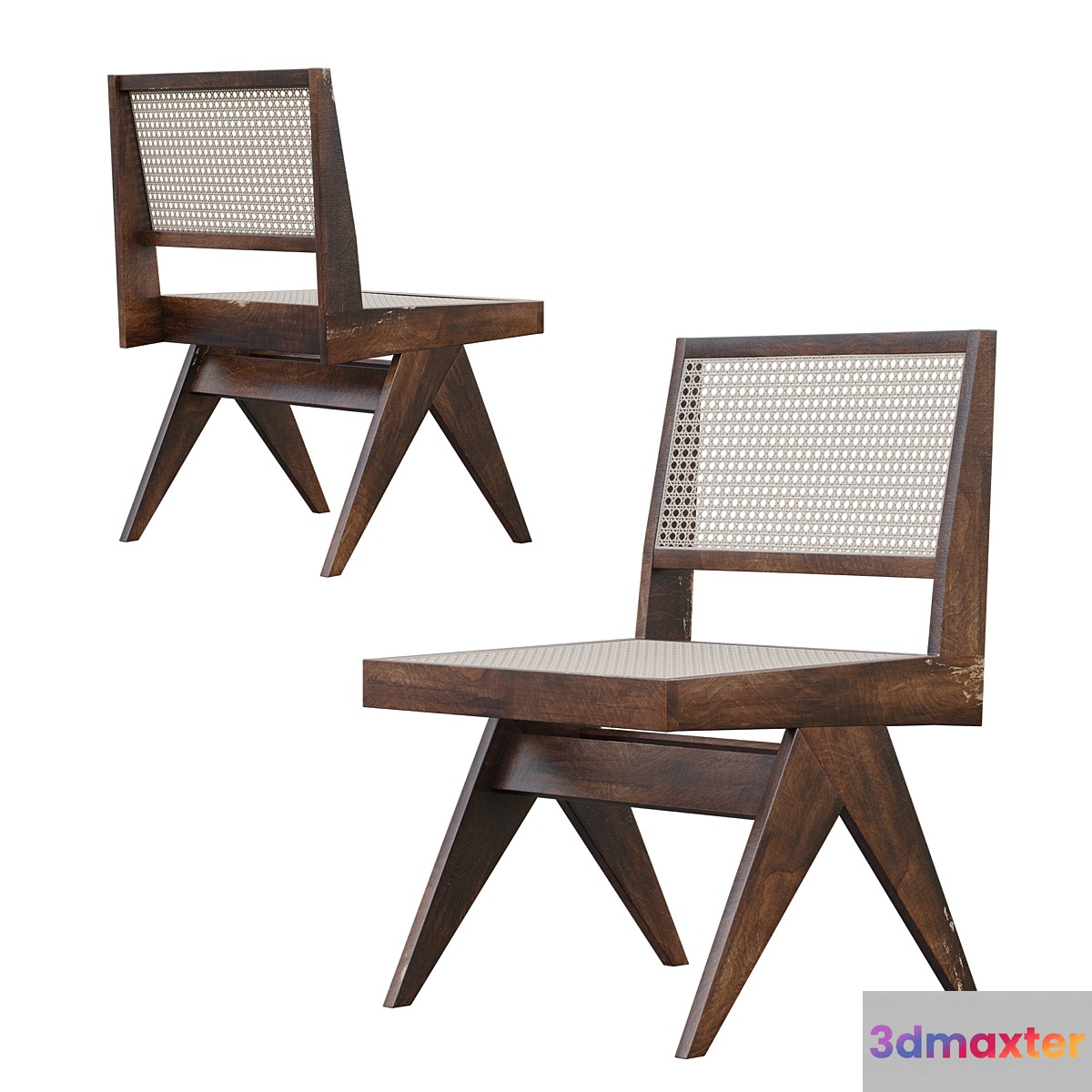 Pierre Jeanneret V Type Chair - No.2 3D Max
