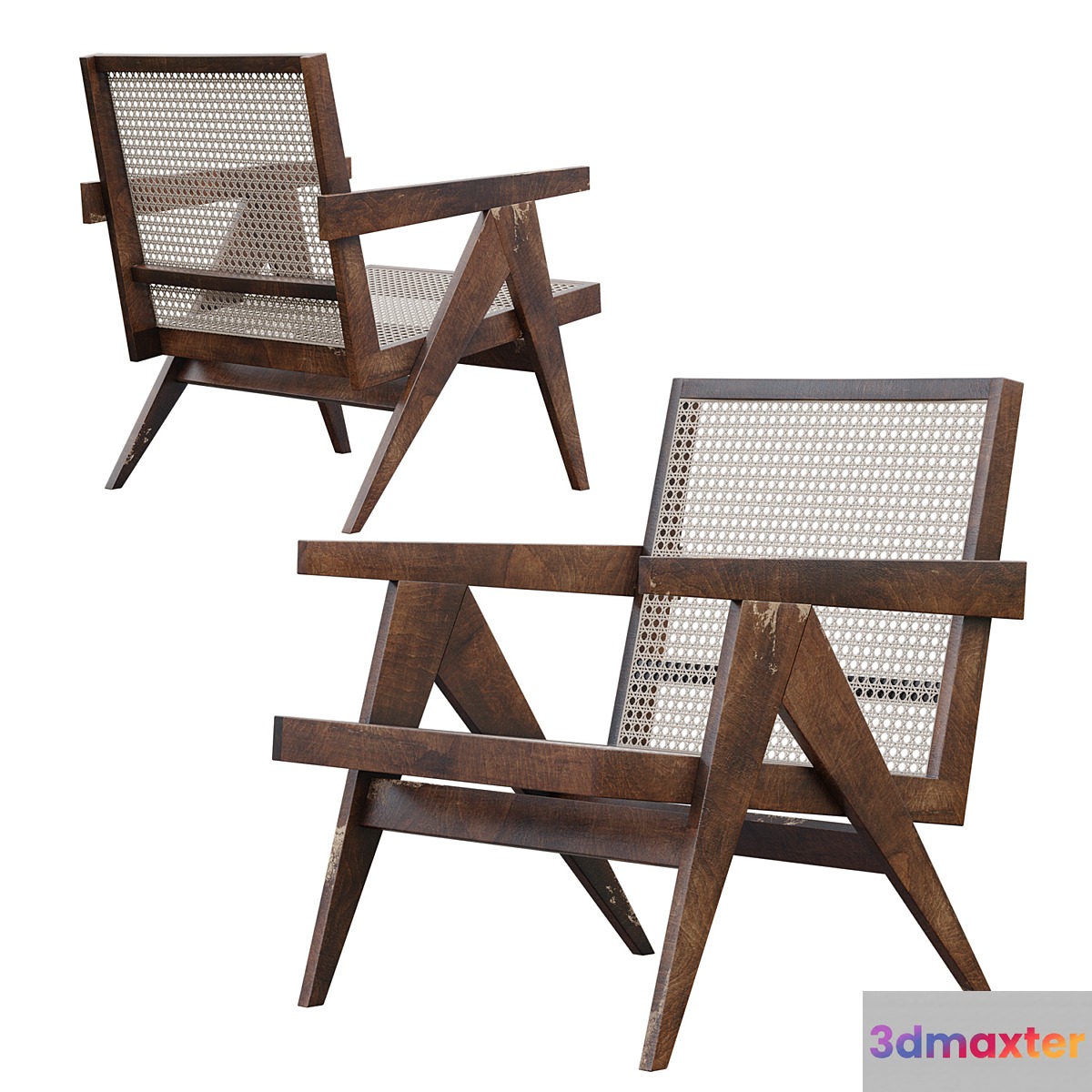 Pierre jeanneret easy armchair 3D Max
