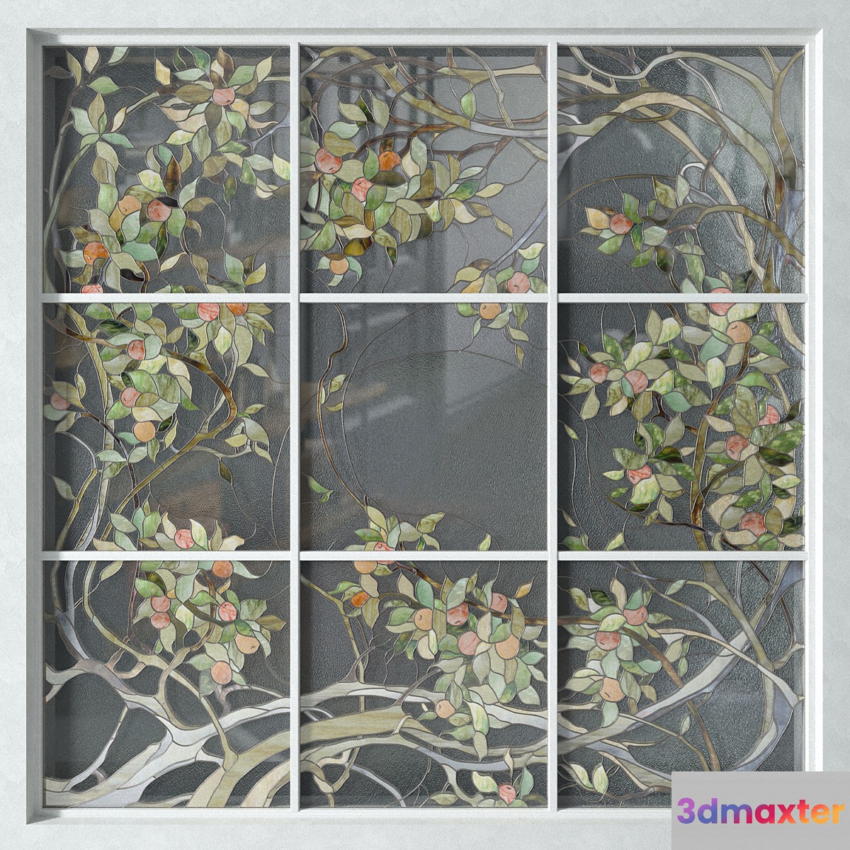 Stained Glass Apple Tree - No.4