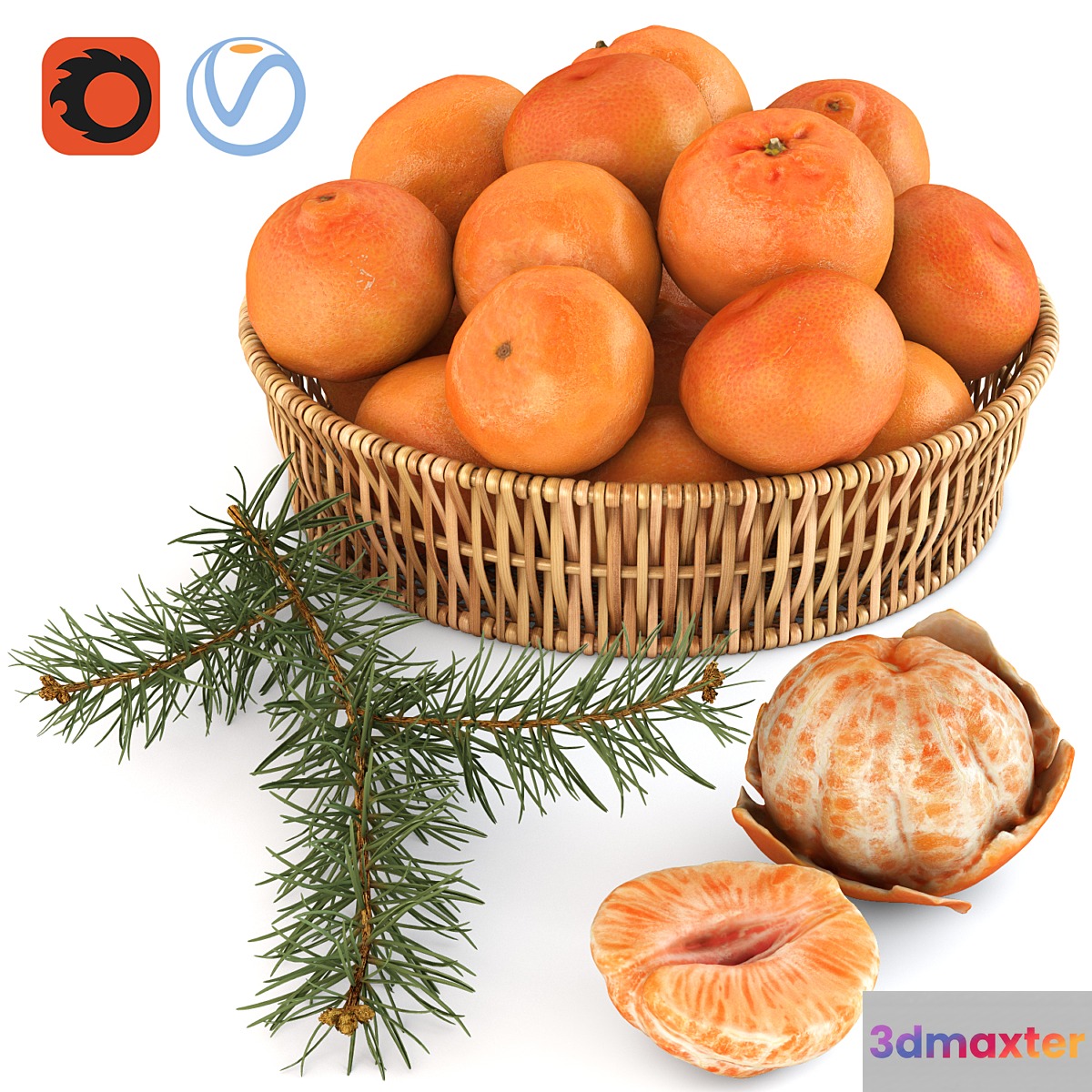 Tangerines 3D Max
