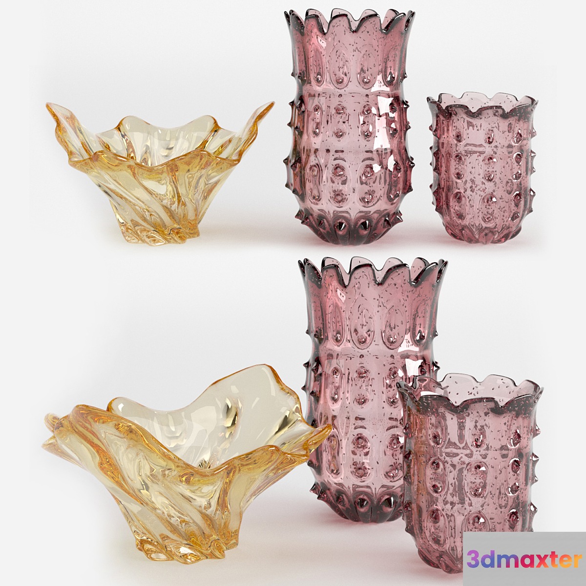 Eichholtz vases set 2 3D Max