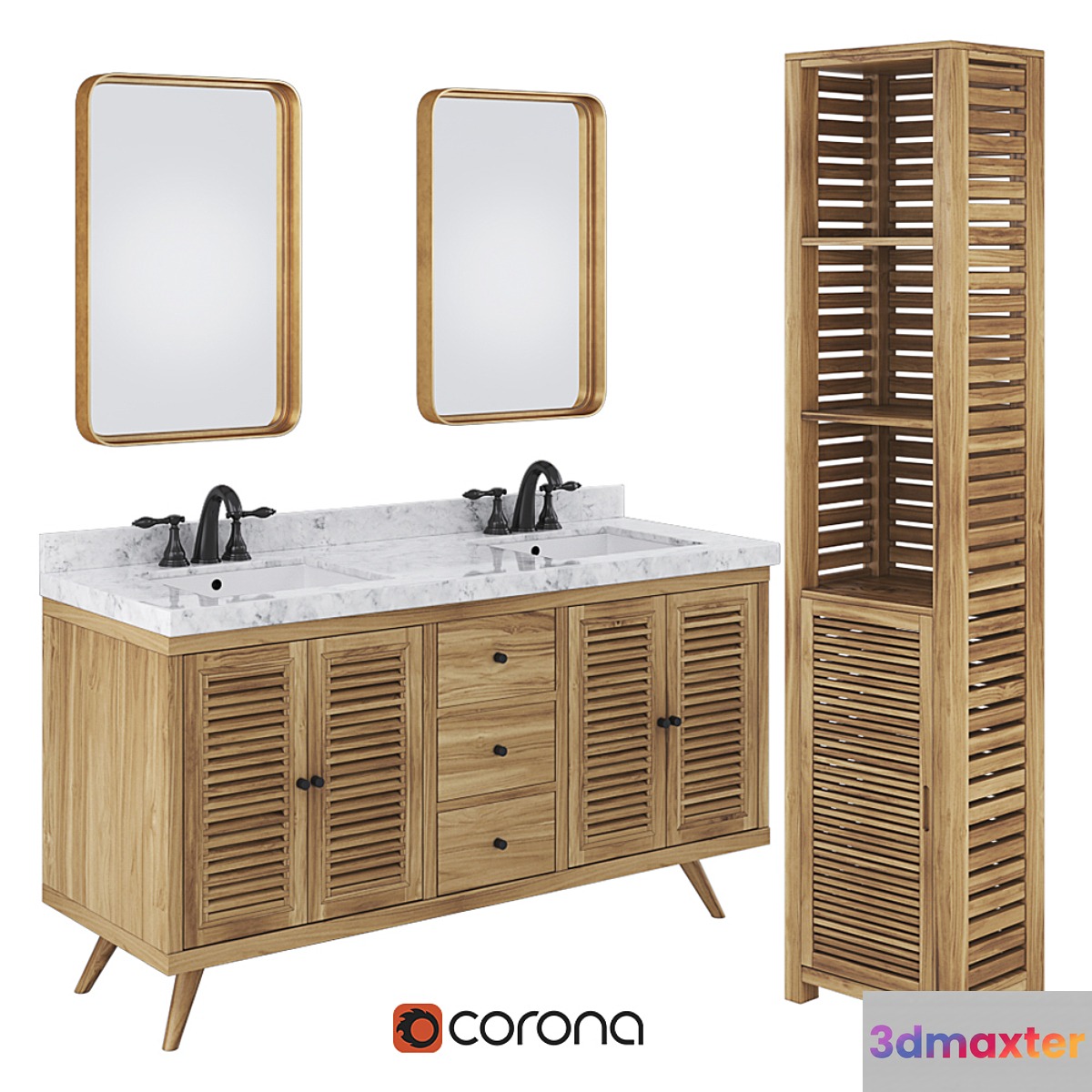 Avanity Harper Vanity Combo 3D Max