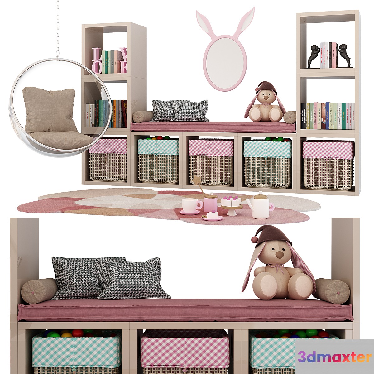 Set for decorating a nursery 3D Max