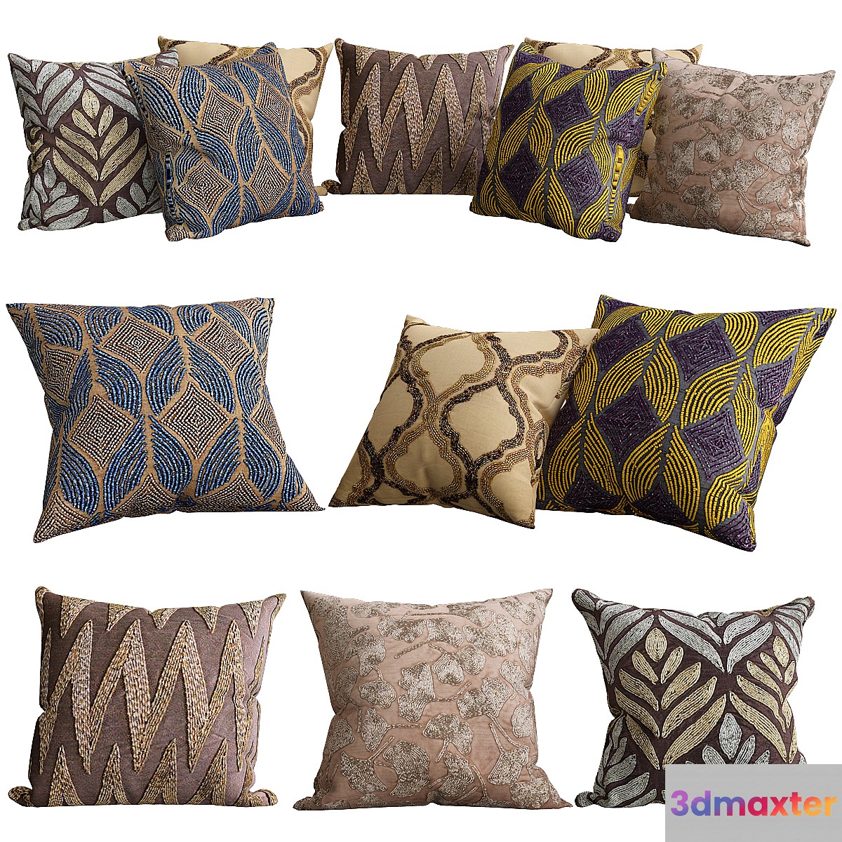 Pillows for sofa Premium PRO No. 54 3D Max