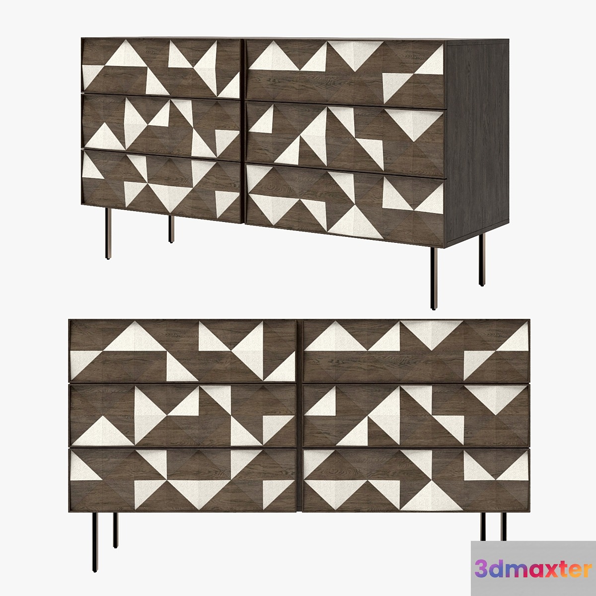 West Elm _ Diamond Rhombus 6-Drawer Dresser