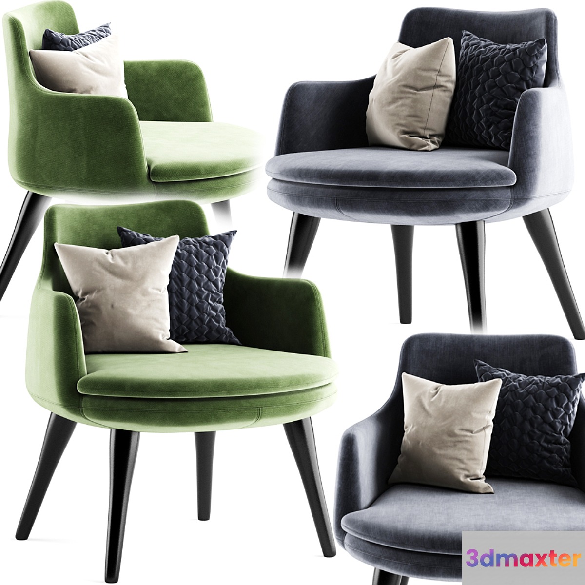 Ban armchair 3D Max