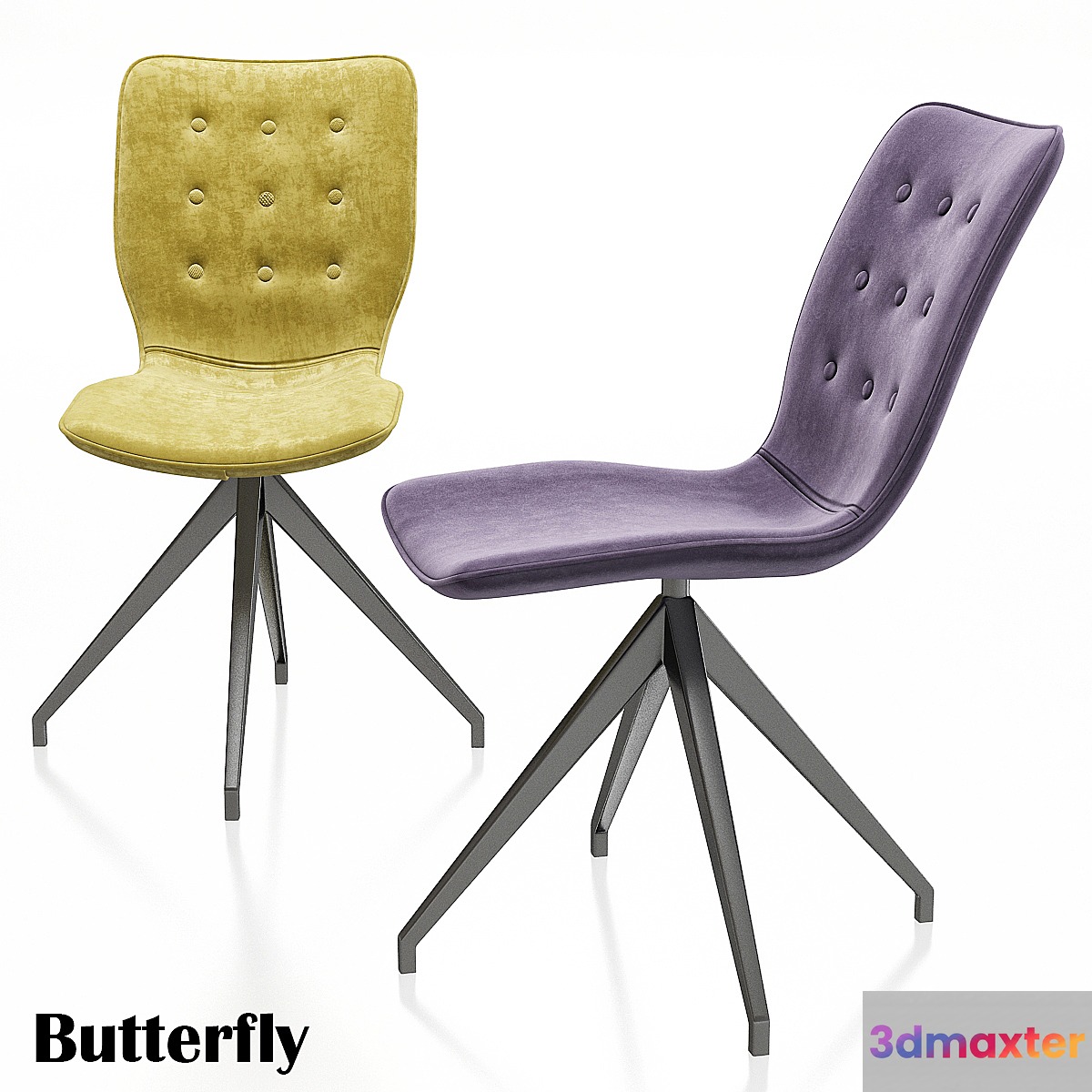 Chair Butterfly Kare Design 3D Max