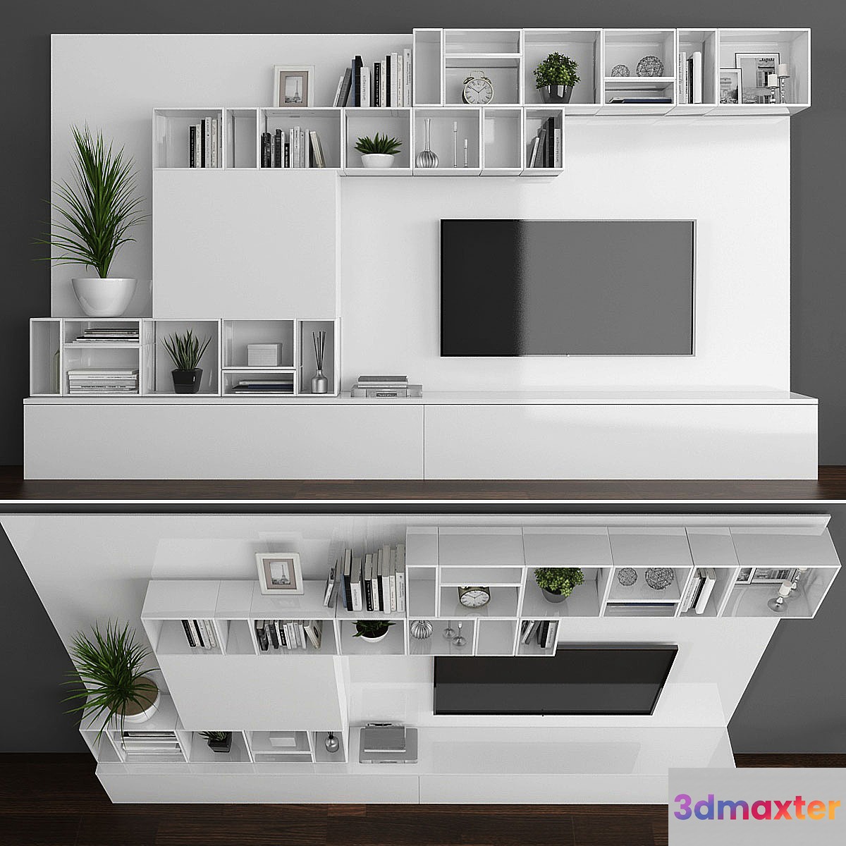Tv stand set 085 3D Max
