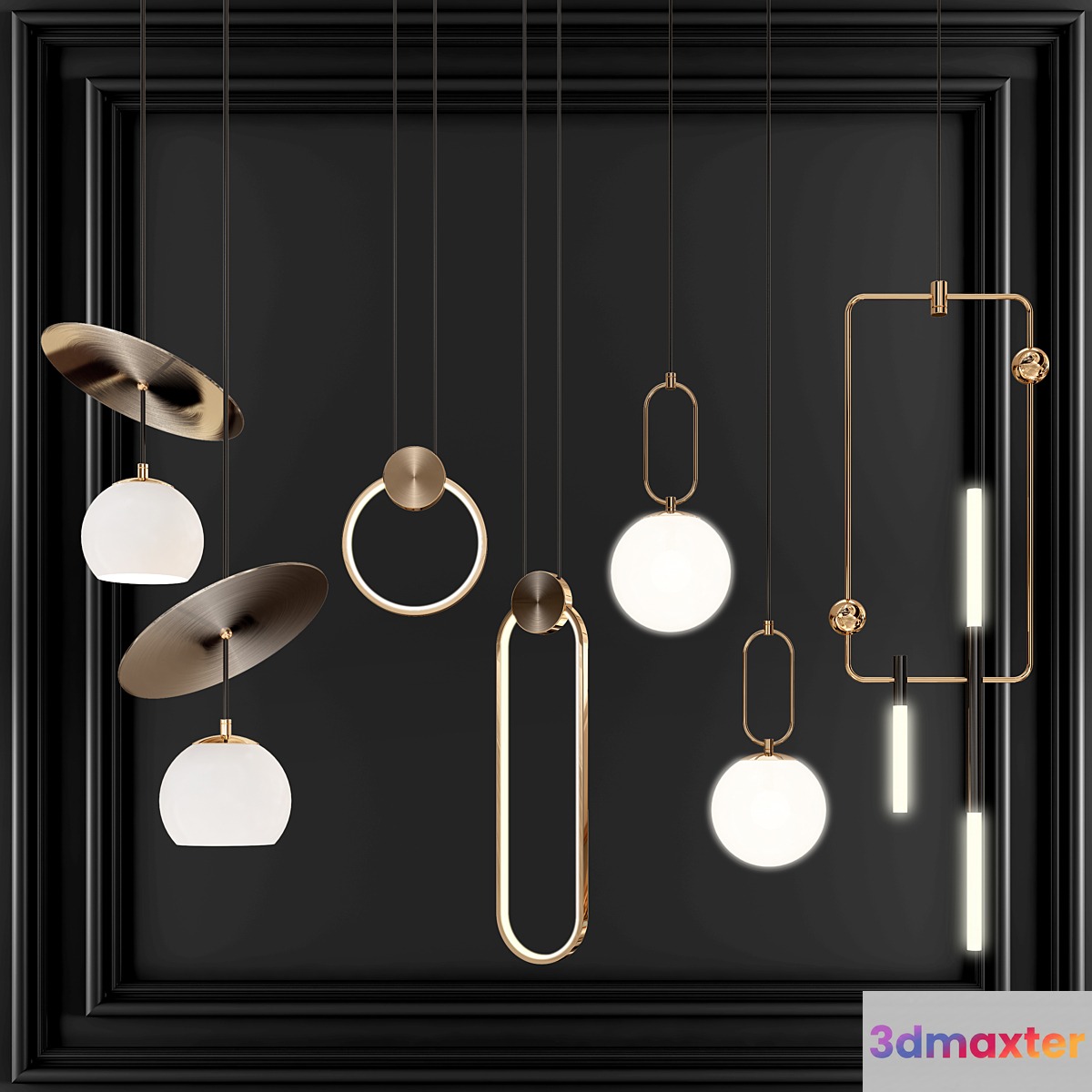 Four Pendant Lights set vol. 01