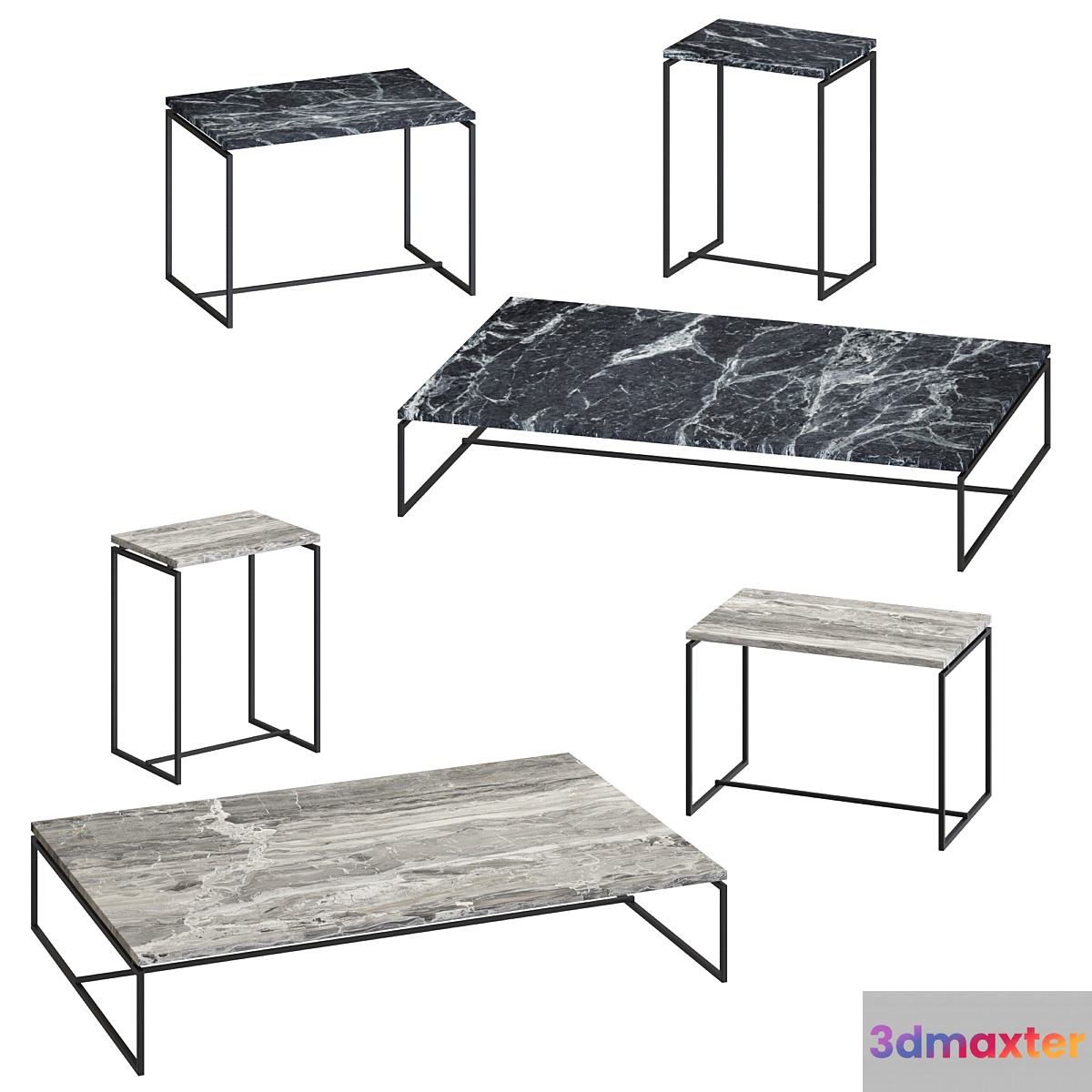 Serax Dialect - coffee tables - No.2 3D Max
