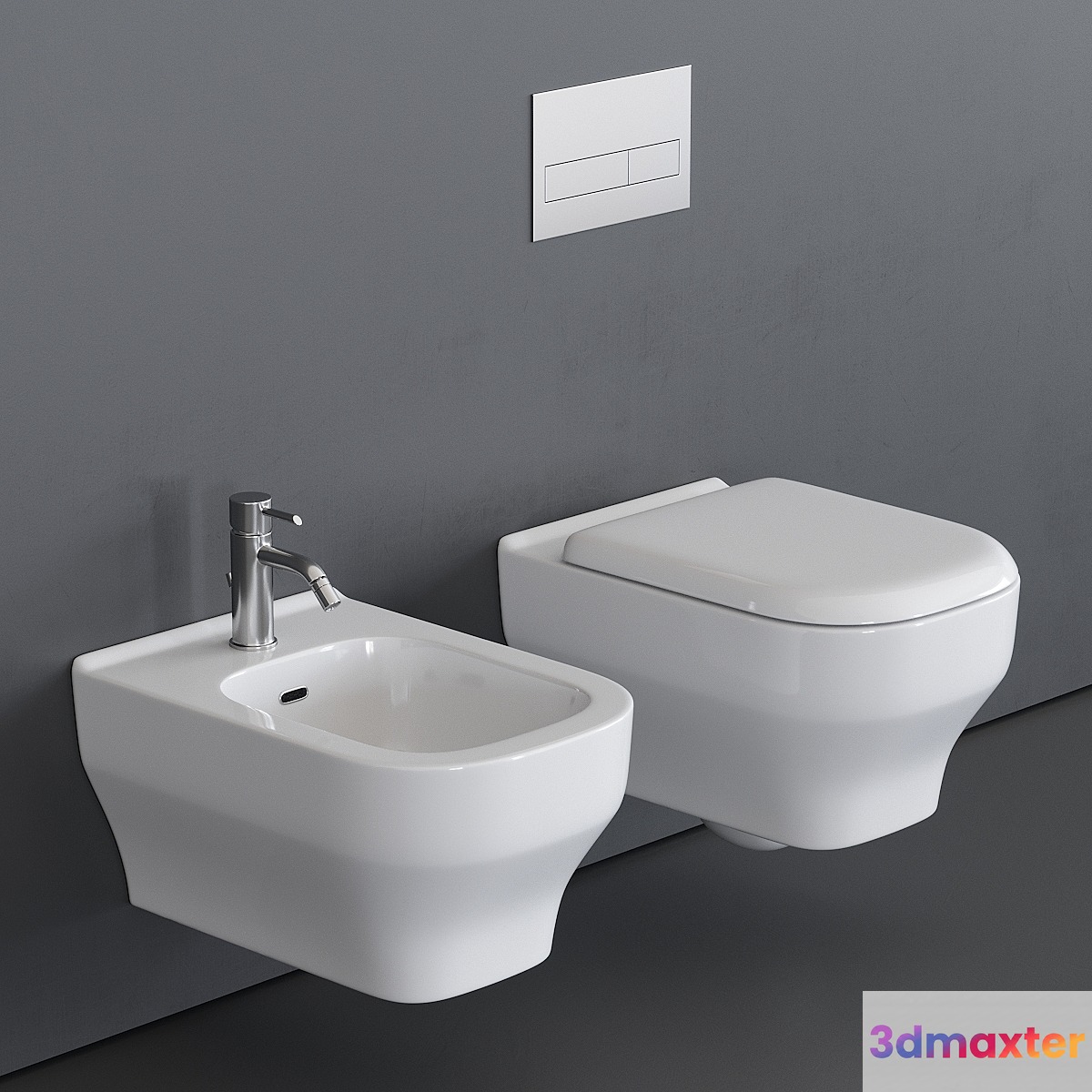 Olympia Ceramica Synthesis Wall-Hung WC 3D Max
