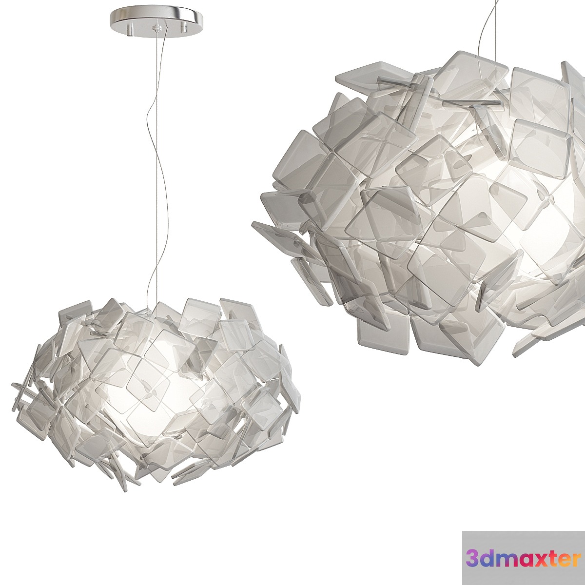 Pronta consegna - Clizia Slamp Lampada a Sospensione - No.3 3D Max