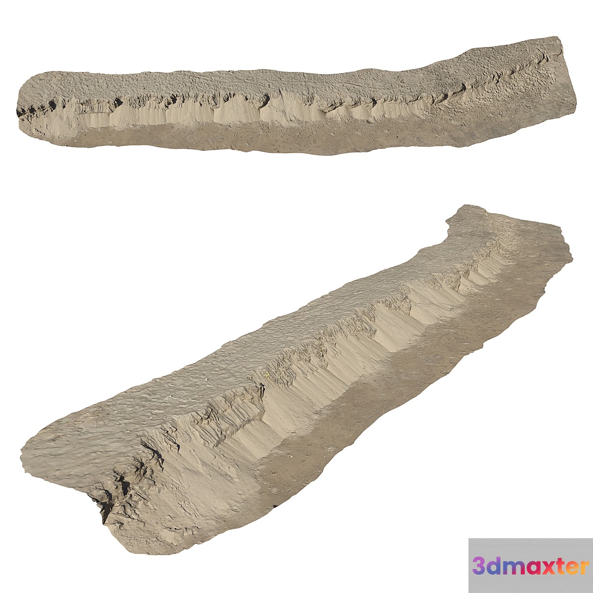 Sandy cliff 3D Max