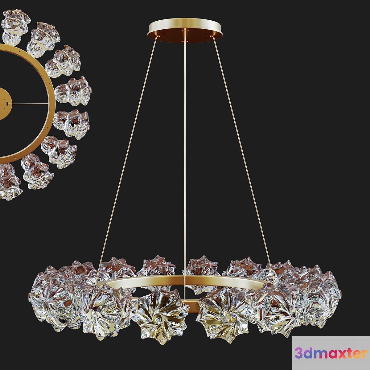 Blossom ring chandelier