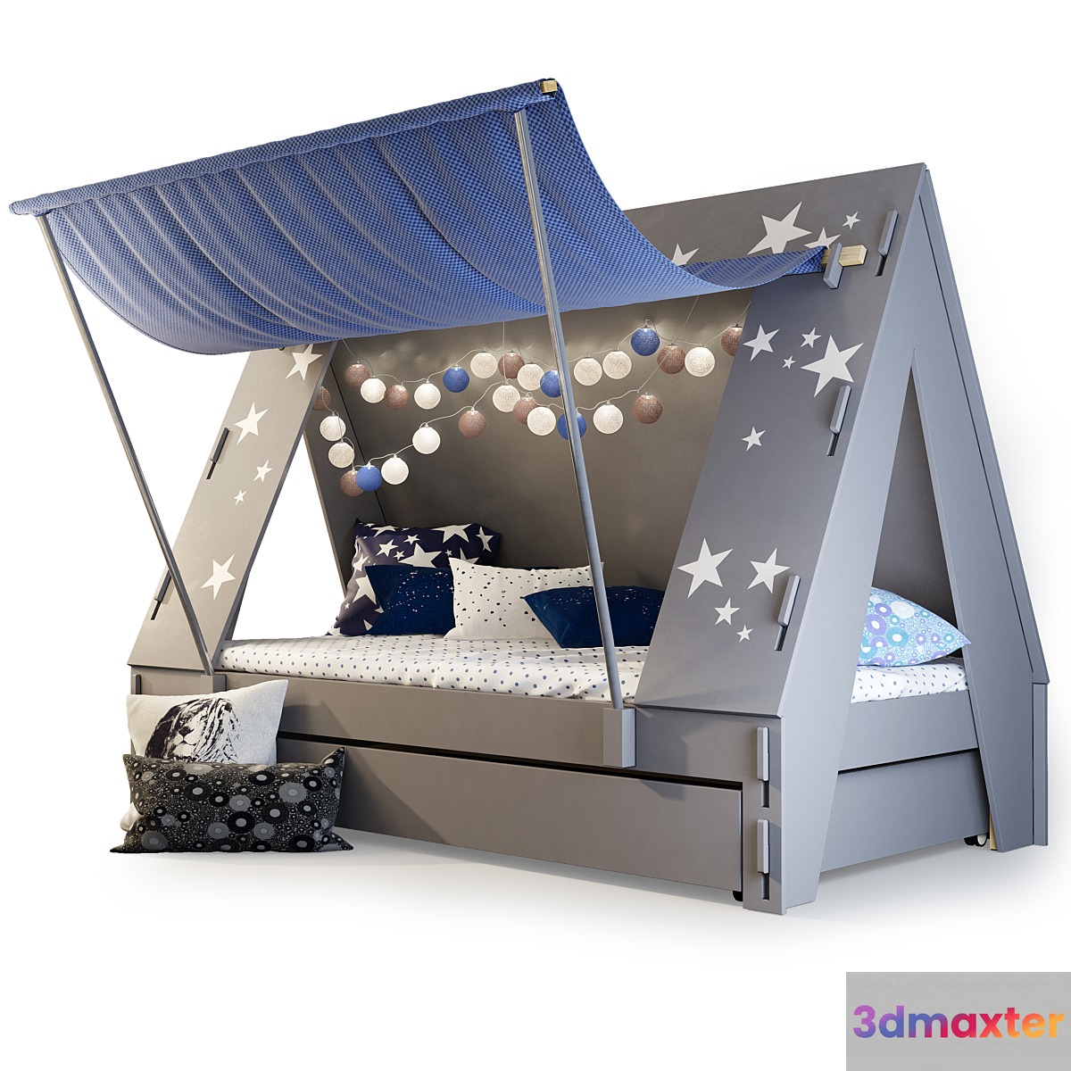 Children's bed tent _ awning. TENTE by Mathy by Bols