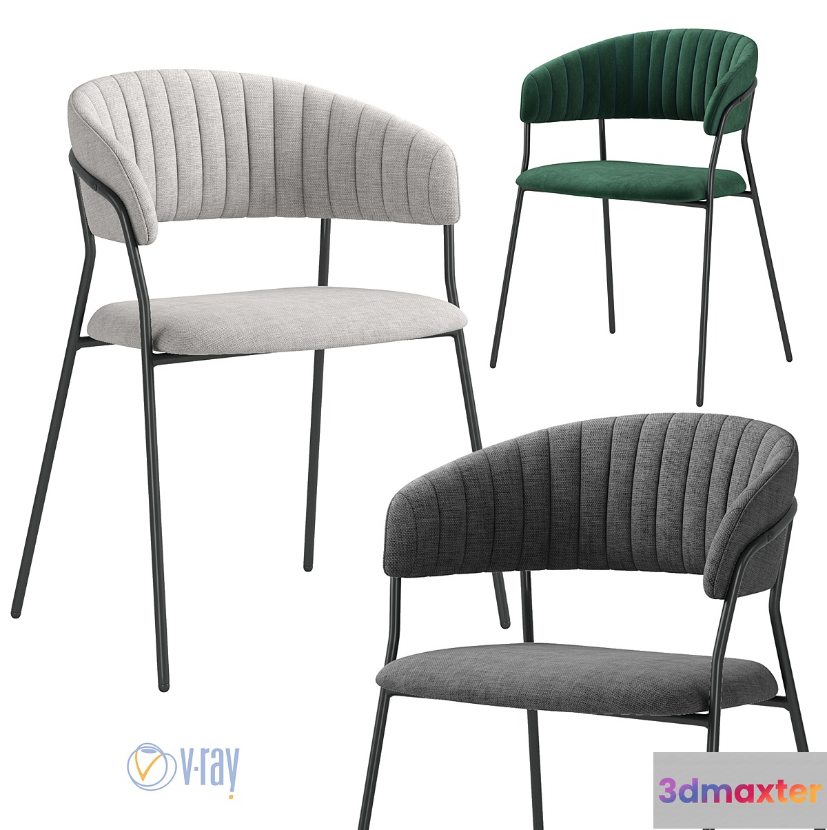 Bradex Home. Chair Turin Rivera Lira 3D Max