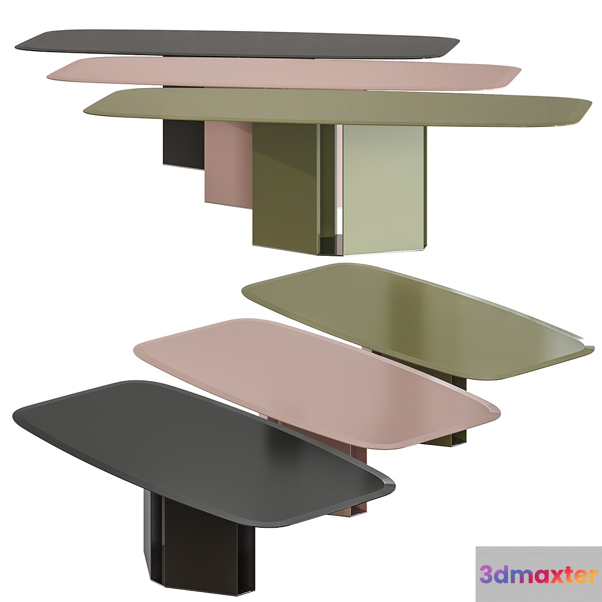 Gallotti & Radice Eyl Crystal Table 3D Max