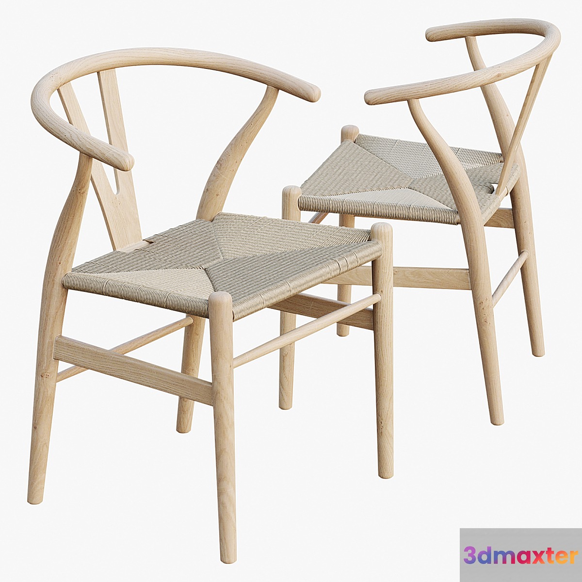 AVE Carl Hansen CH24 WISHBONE CHAIR 3D Max