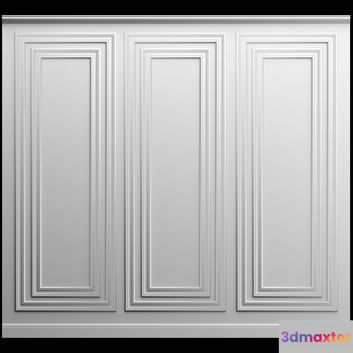 Wall molding 3D Max