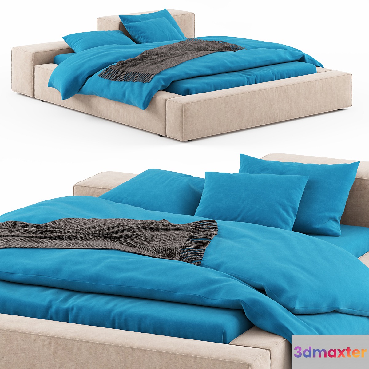 Extrasoft bed 3D Max