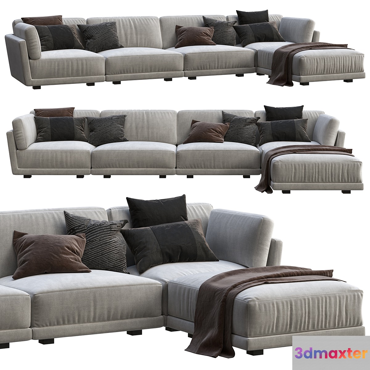 RH Lars Modular sofa 3D Max