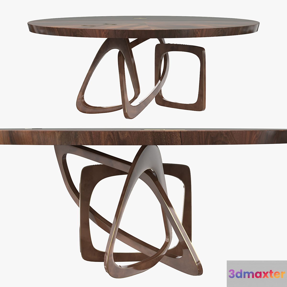 Hudson table 3D Max