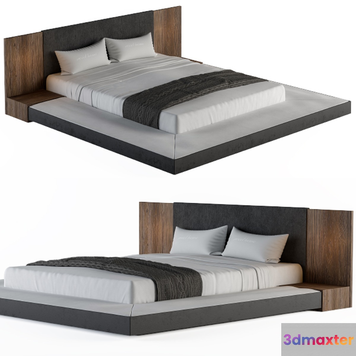 Veneer Defalco Upholstered Platform Bed