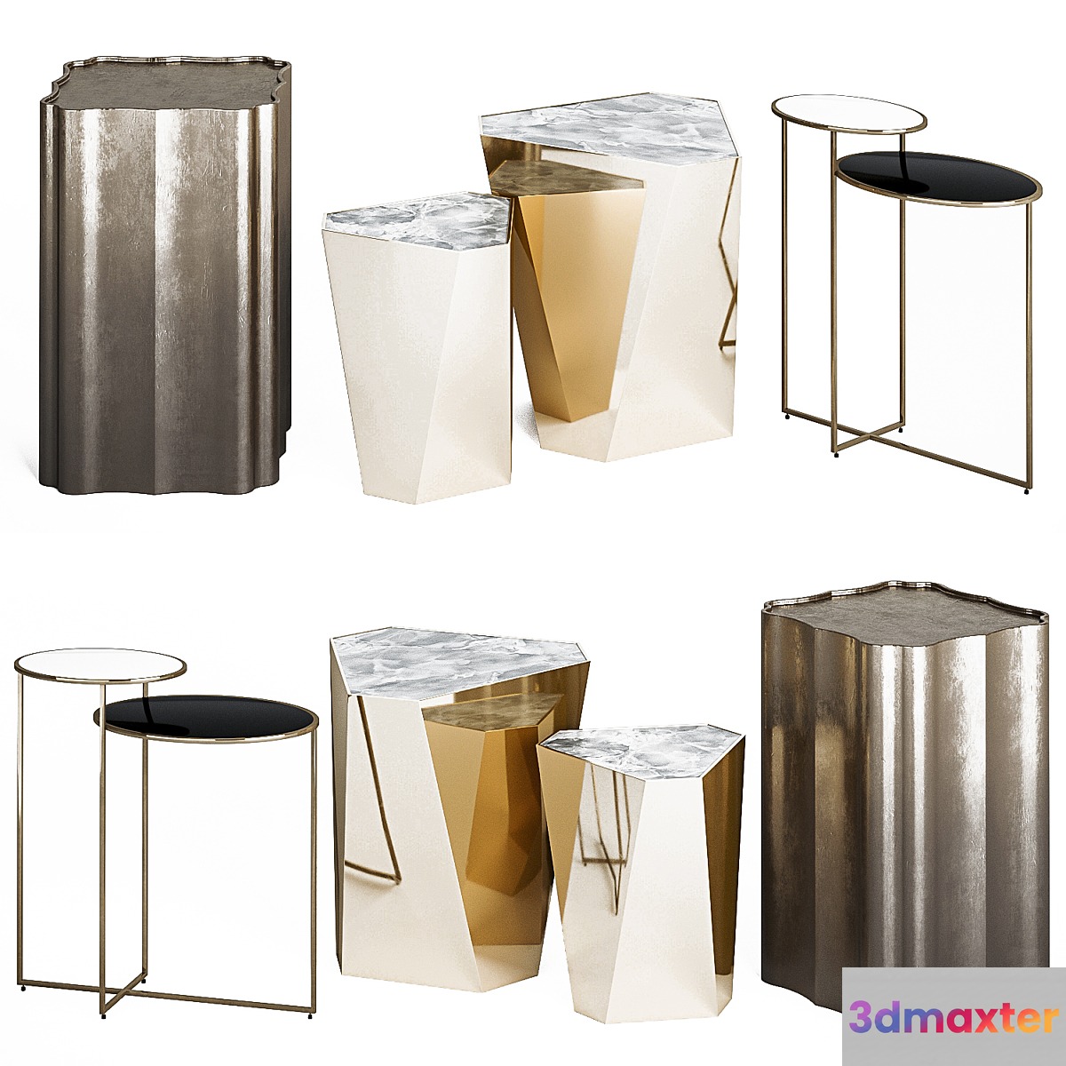 Caracole accent and side tables