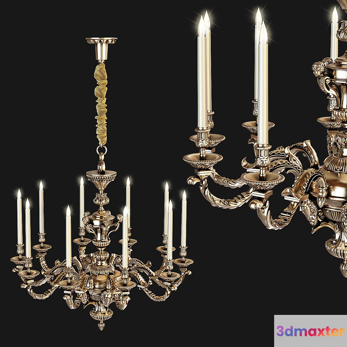 Chandelier Mathieu Lustrerie Classic 3D Max