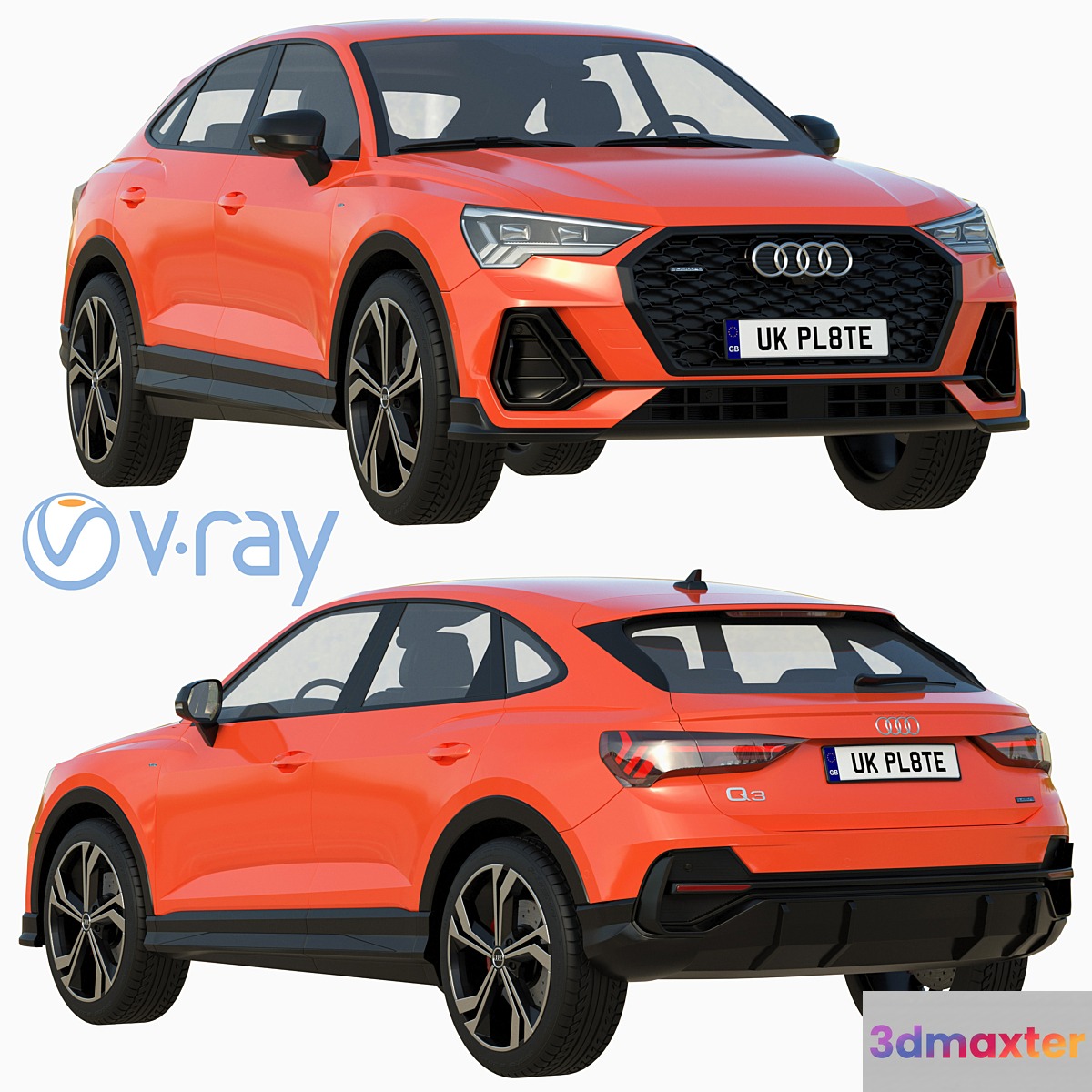 Audi Q3 Sportback 2020 3D Max