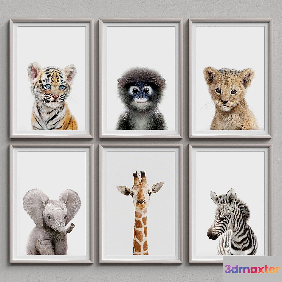 Nice Picture Frames Set 15 3D Max