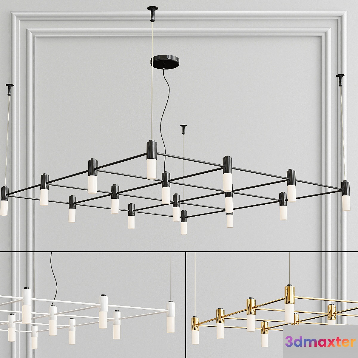 Tooy Quadrante 16 Luci G9 3D Max