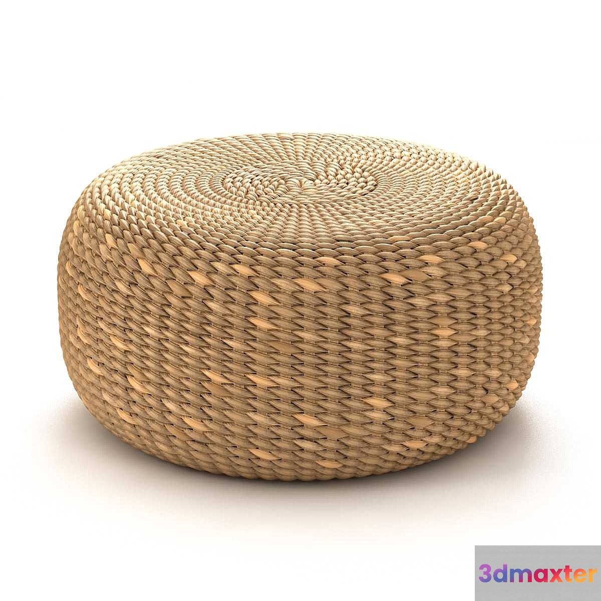 Bazar Bizar WATERHYACINTH Pouf Round natural fiber pouf