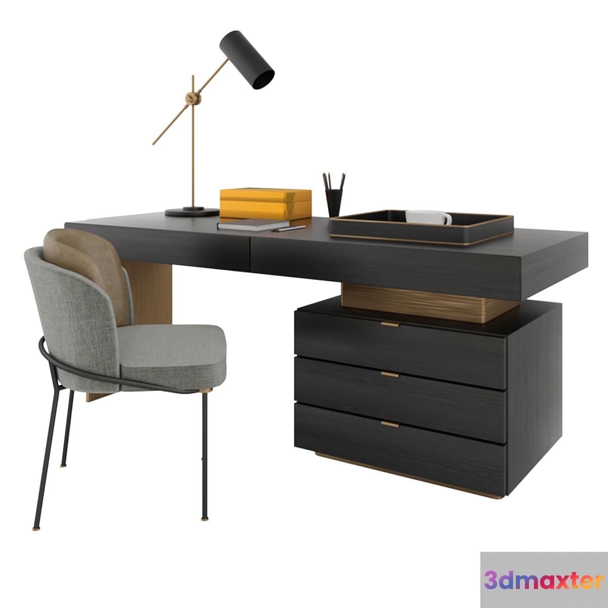Minotti carson writing table 3D Max