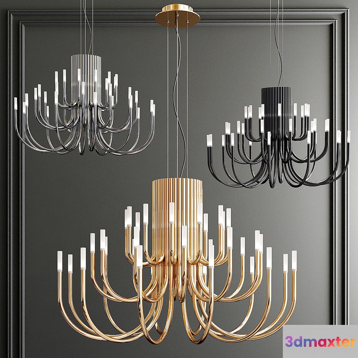 Alma chandelier 3D Max