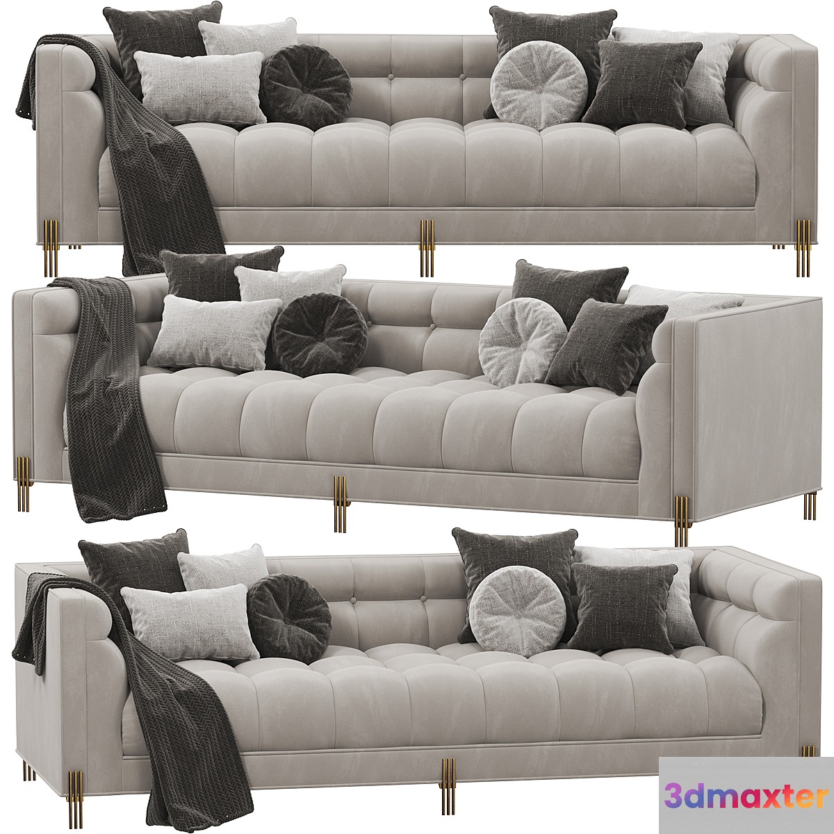 Sofa Eichholtz SIENNA 3D Max