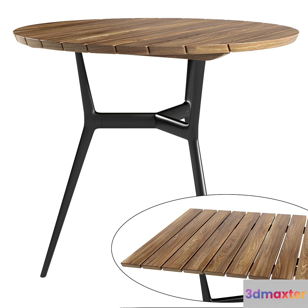 Tribu Branch Bistro Table 3D Max