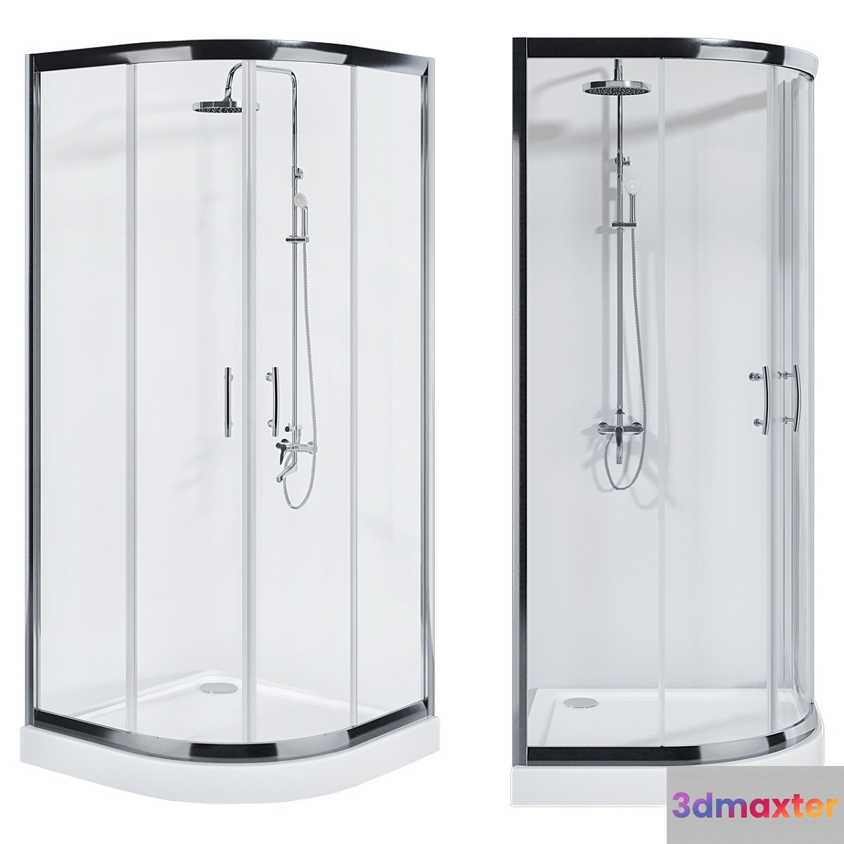Shower corner Aquanet Alfa NAA2142 90x90 _ 100x100 3D Max