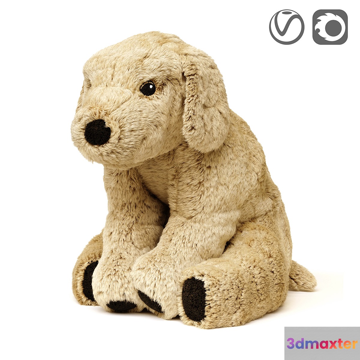 GOSIG GOLDEN Soft toy dog golden retriever - No.2 3D Max