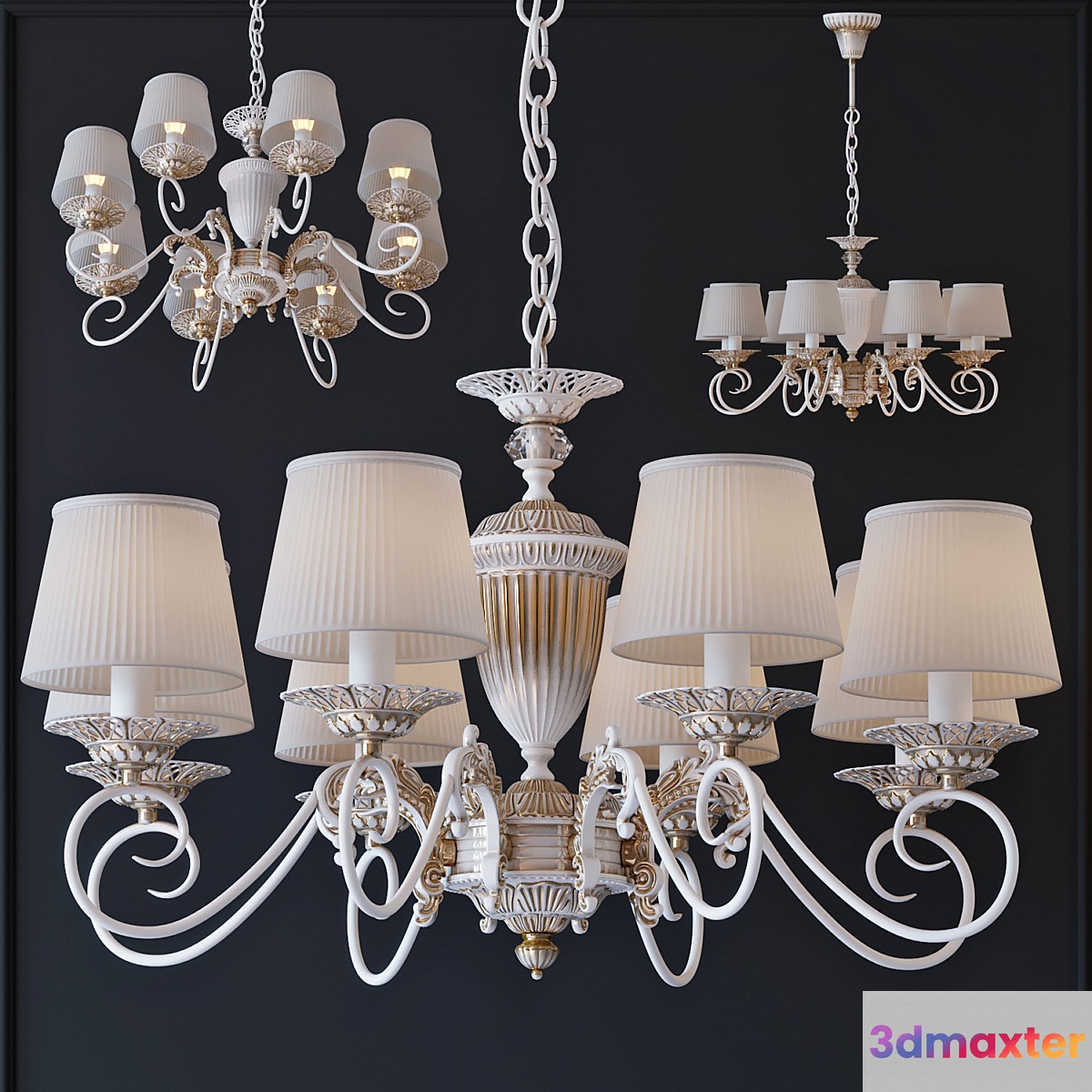 Chandelier suspended MW-Light Ariadna 450014208 3D Max