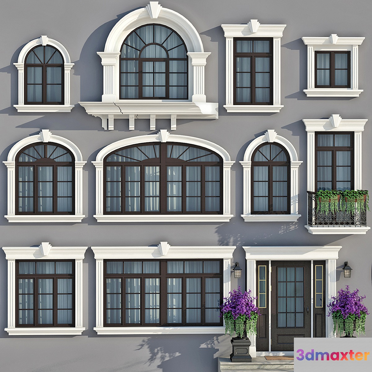 Windows and doors in the style of modern classics