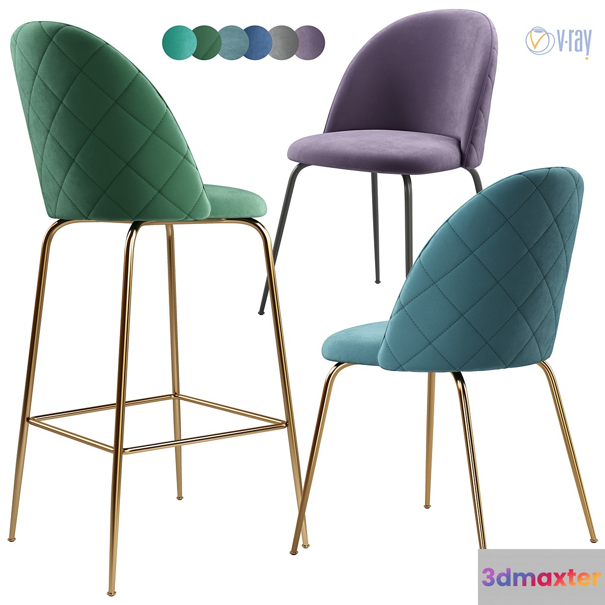 La Forma. Chair Mystere. 3D Max