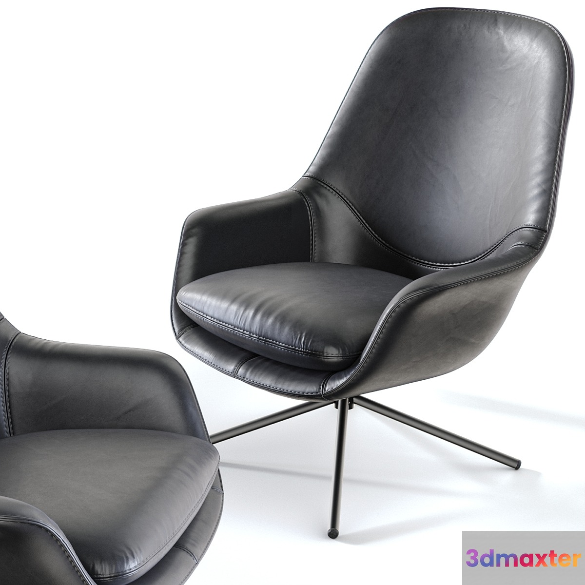 ICONS OF DENMARK Smile Lounge High Back 3D Max